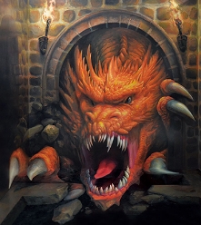 ドラゴンの城（3Dポストカード）